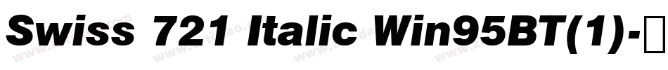 Swiss 721 Italic Win95BT(1)字体转换